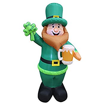 350x350 4 Foot Tall Lighted St Patricks Day Inflatable