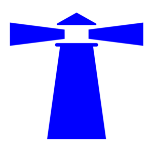 300x300 Lighthouse Blue Clip Art