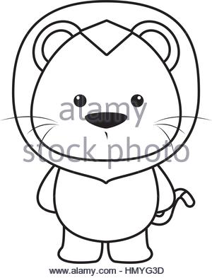 Cute Lion Clipart Black And White | Free download on ClipArtMag