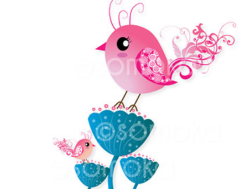 340x270 Clip Art Scrapbookcute Illustrationnursery Art Print By Somoka