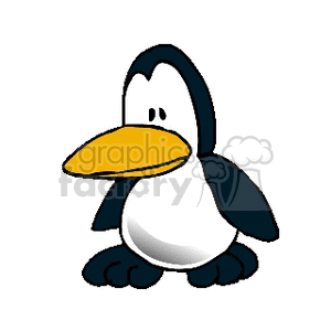 300x300 Royalty Free A Cute Little Penguin 133597 Vector Clip Art Image