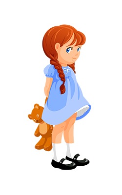 250x400 Cute Girl Clip Art Clipart