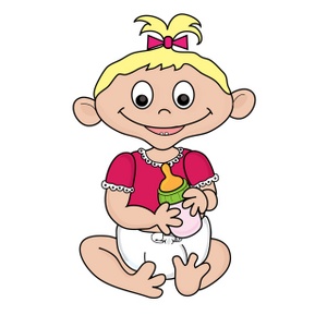 300x300 Baby Girl Clipart Image