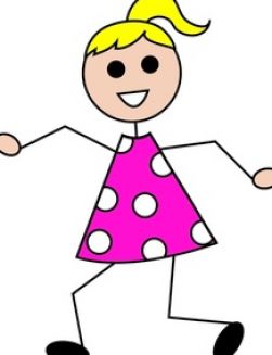 251x327 Little Girl Clipart