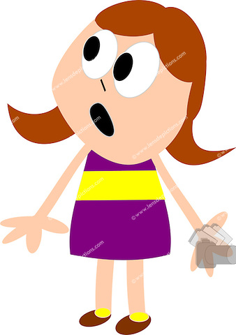 338x480 Little Girl Clipart Transparent