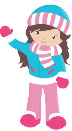 234x428 Little Girl Clipart Winter
