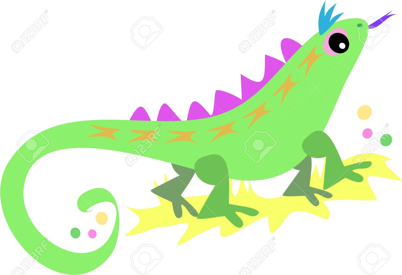 1300x889 Lizard Clipart Purple