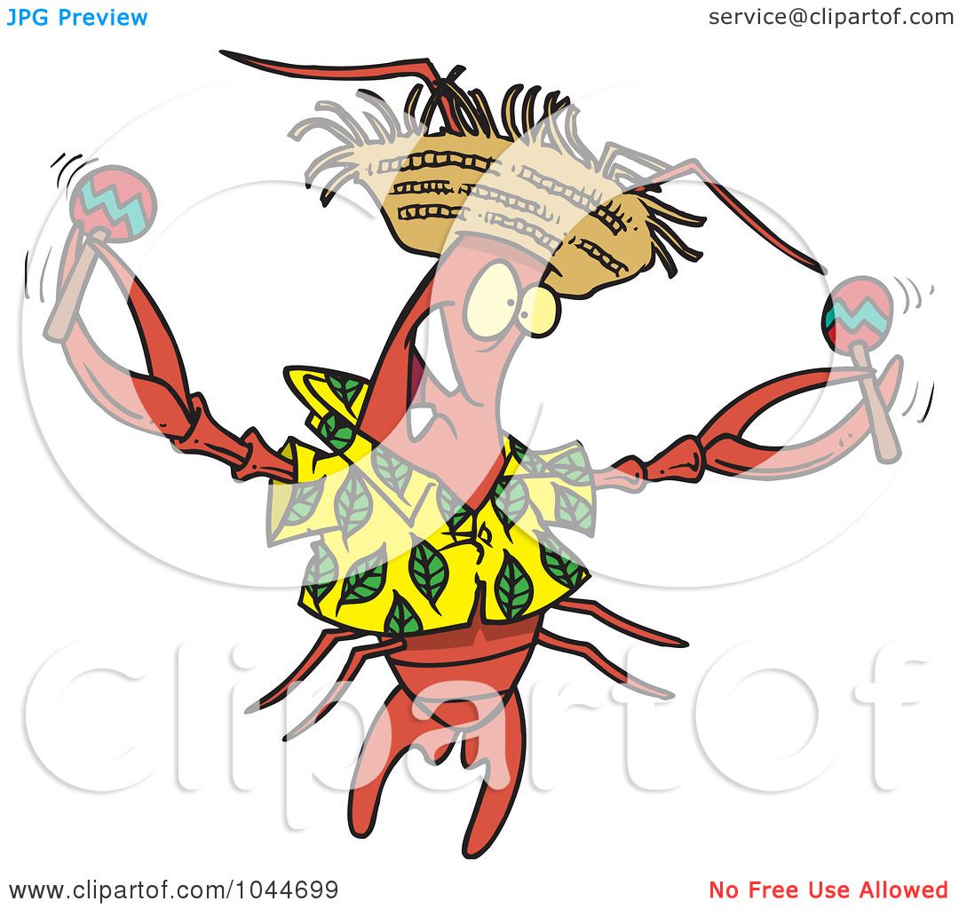 1080x1024 Royalty Free (Rf) Clip Art Illustration Of A Cartoon Lobster