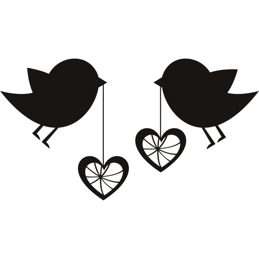 830x830 Love Birds Clipart
