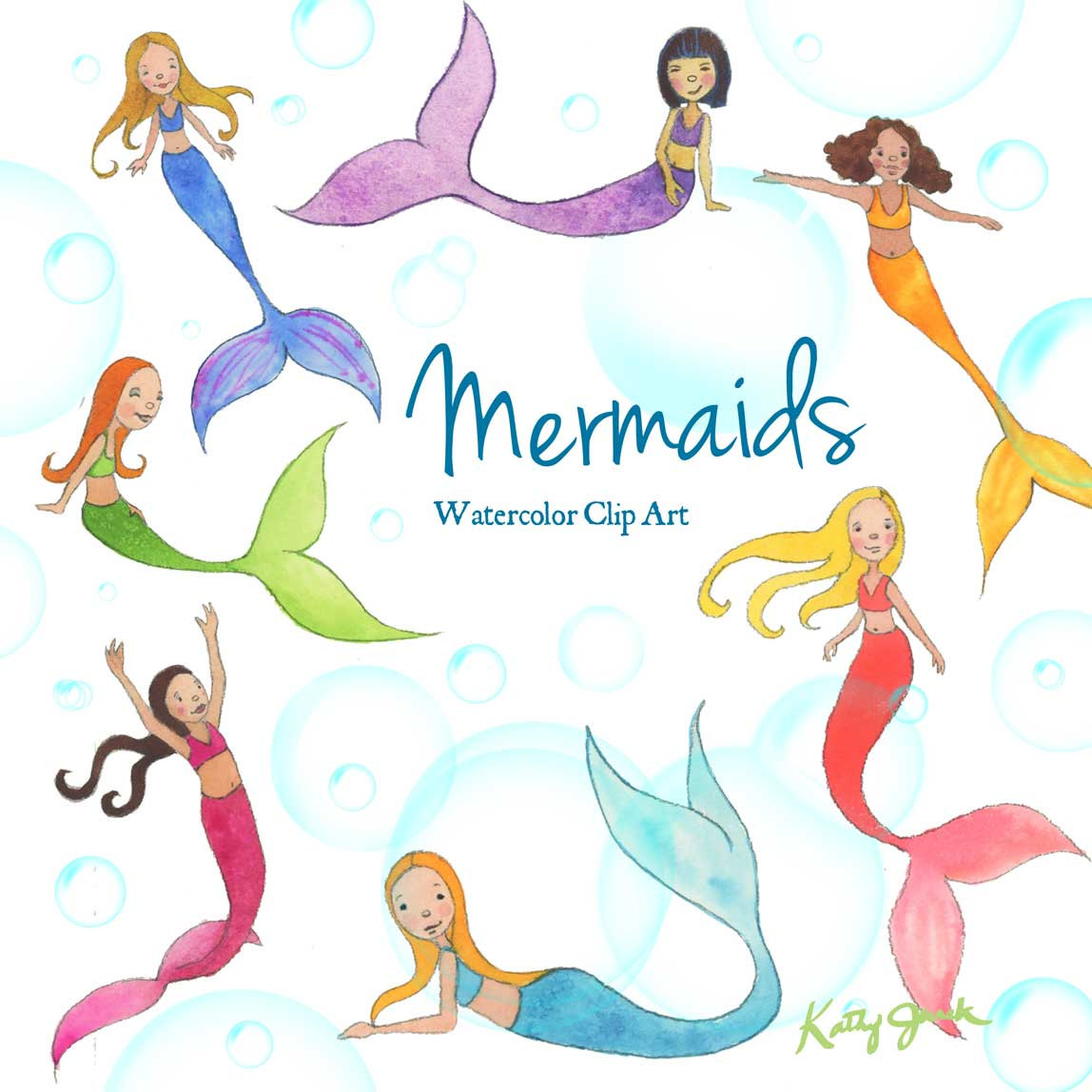 1148x1148 Mermaid Clip Art, Watercolor Mermaid, Mermaids, Fish, Star Fish