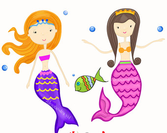 340x270 Mermaids Clipart Etsy