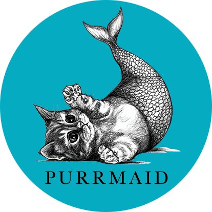 414x414 Purrmaid What If Creations Cat Art To Inspire
