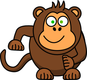 300x276 Cute Monkey Clip Art Free Clipart Images 3
