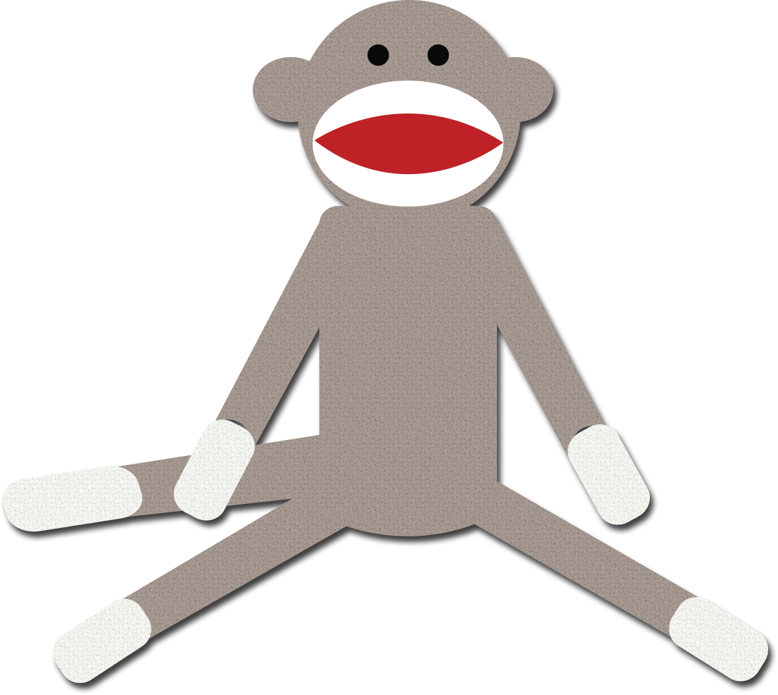 1105x986 Free Sock Monkey Clipart