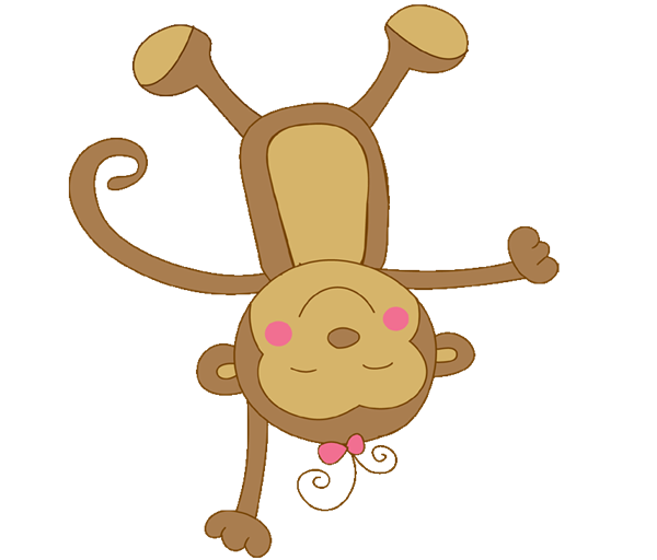 600x512 Baby Monkey Clipart