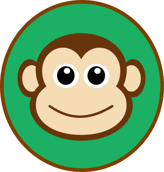 570x596 Monkey Topper Clip Art