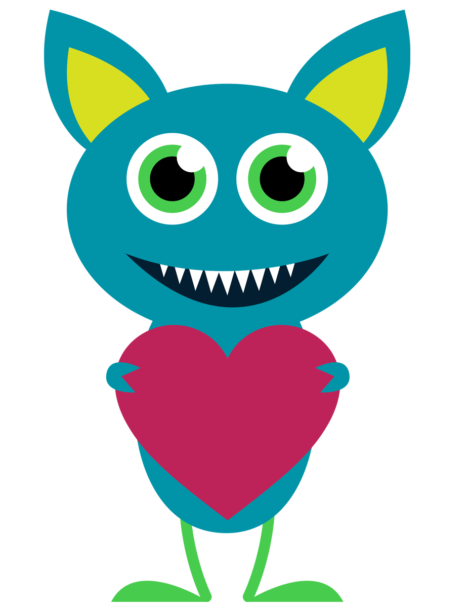 927x1200 Cute Monster Clipart Vectors Download Free Vector Art Image 1