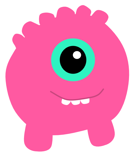 522x596 Pink Monster Clip Art