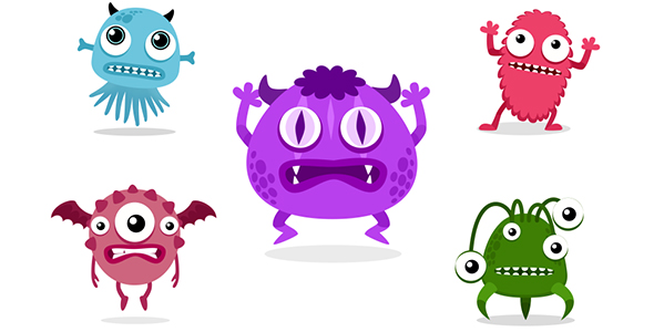 590x300 Cute Monster Animation Pack 1 By Sadfishing Videohive