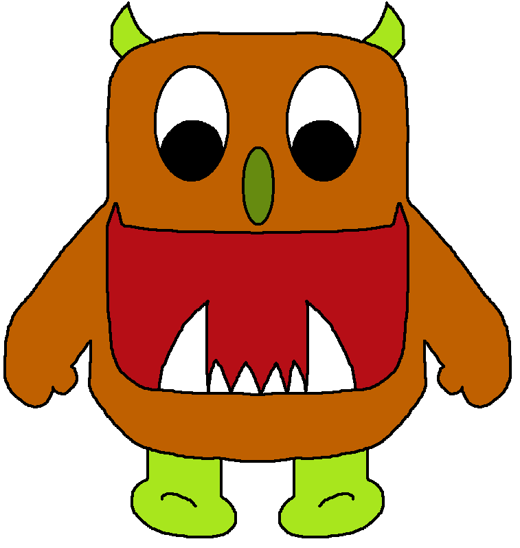 757x797 Cute Monster Clipart