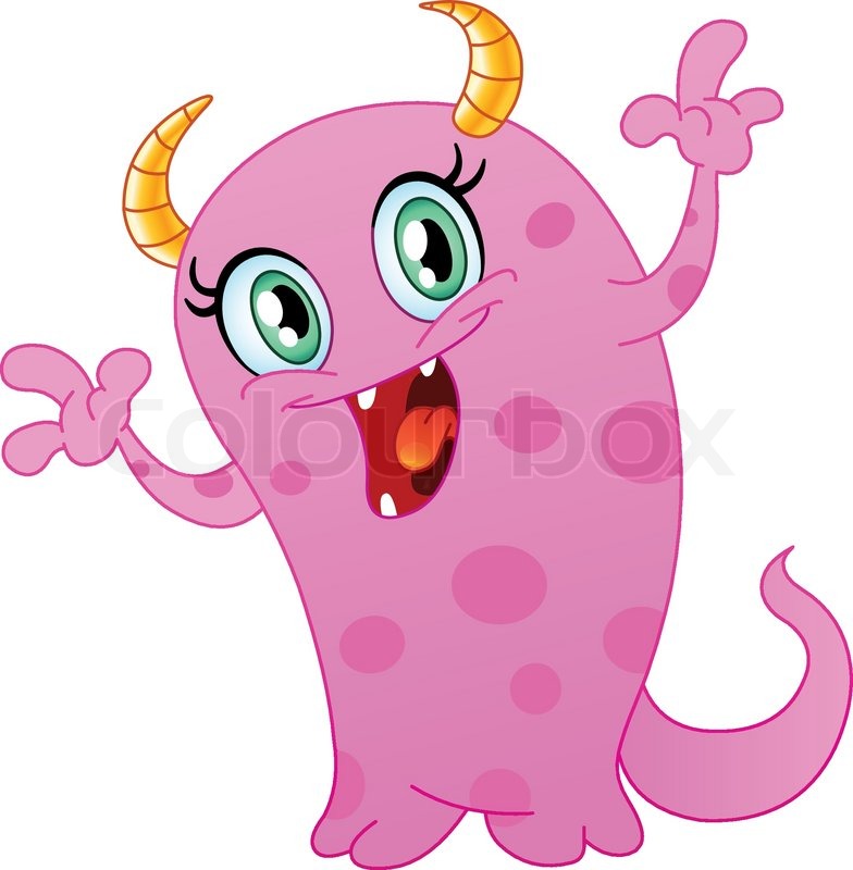 784x800 Cute Monster Stock Vector Colourbox