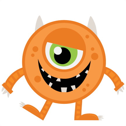 432x432 Orange Monster Clipart