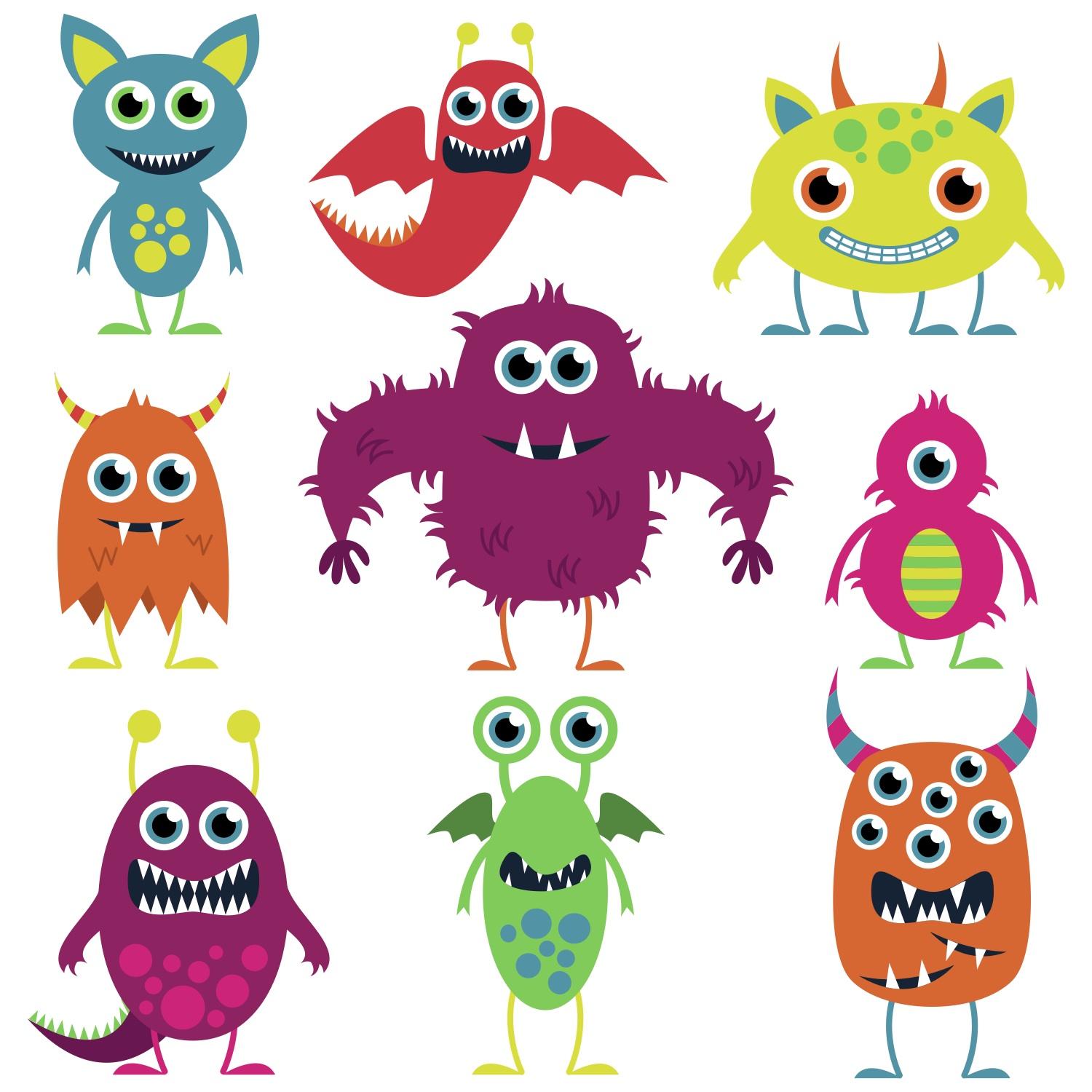 1500x1500 Cute Halloween Monster Clipart