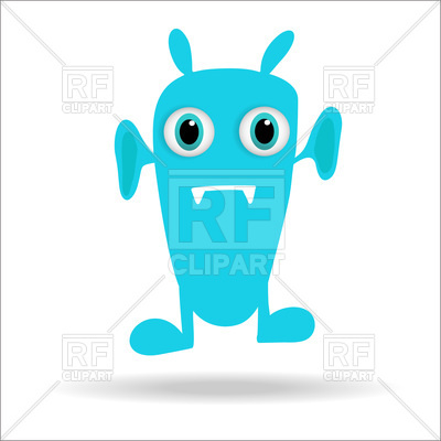 400x400 Cute Monster Royalty Free Vector Clip Art Image