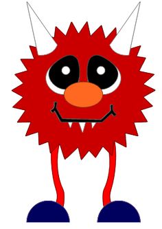 236x333 Red Monster Clipart
