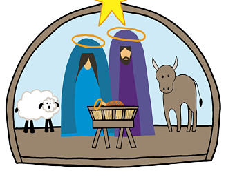 340x270 Nativity Clip Art Etsy