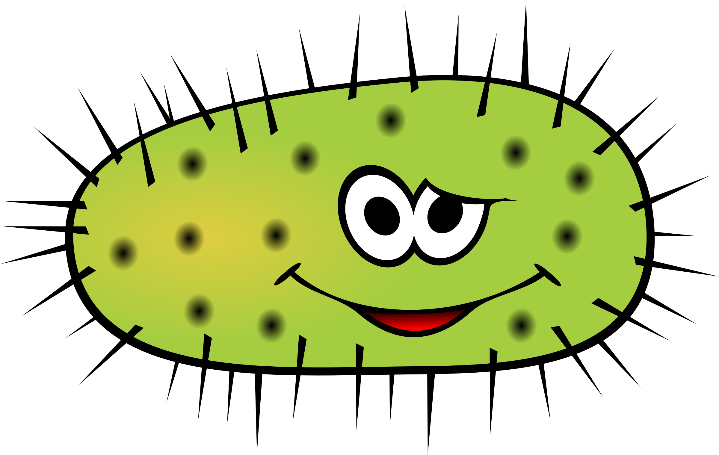 2400x1519 Cute Clipart Bacteria