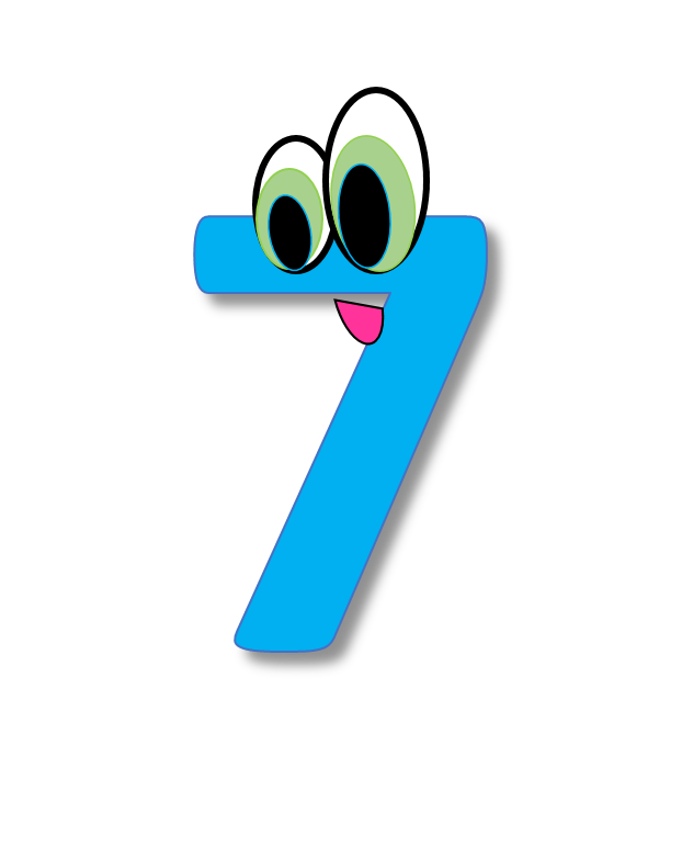 622x772 Number 7 Clipart