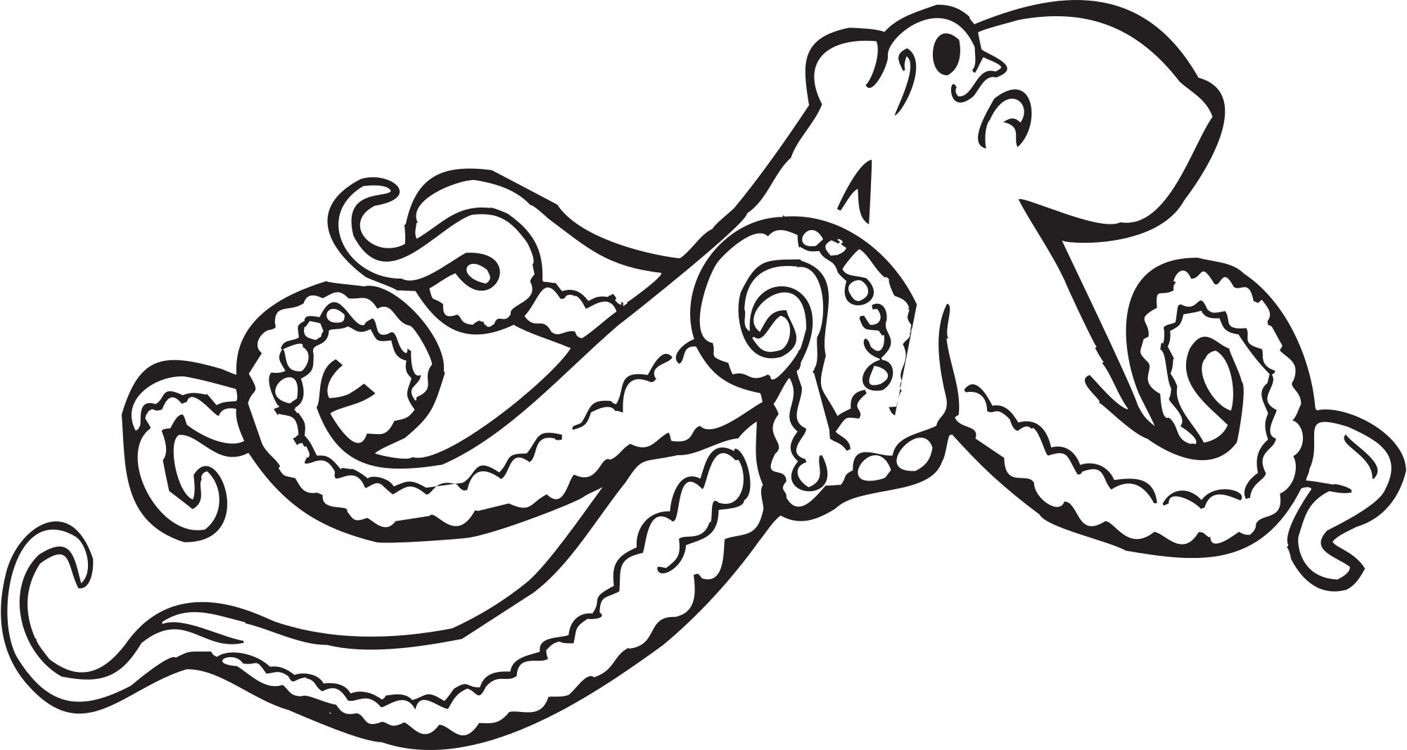 2000x1066 Cute Octopus Clip Art