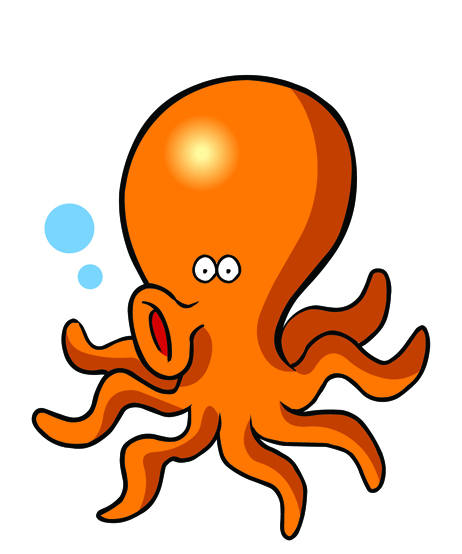 462x554 Cute Octopus Clipart Free Images 2