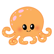 220x220 Octopus Fluff Favourites Clip Art, Animal And Kawaii