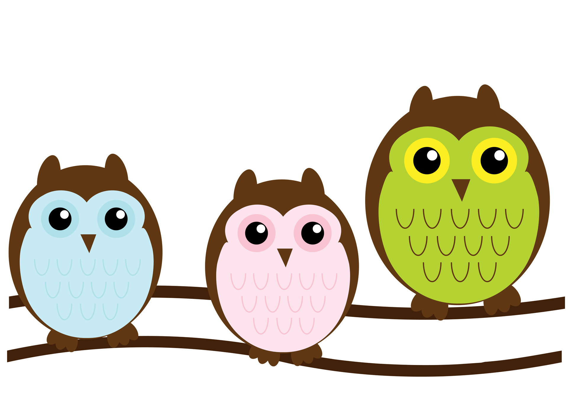 1920x1374 Free Cute Owl Clipart Image