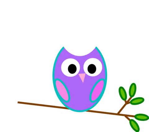 480x426 Free Owl On Branch Clipart Image