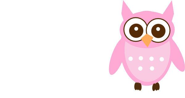 600x317 Cute Pink Owl Clip Art