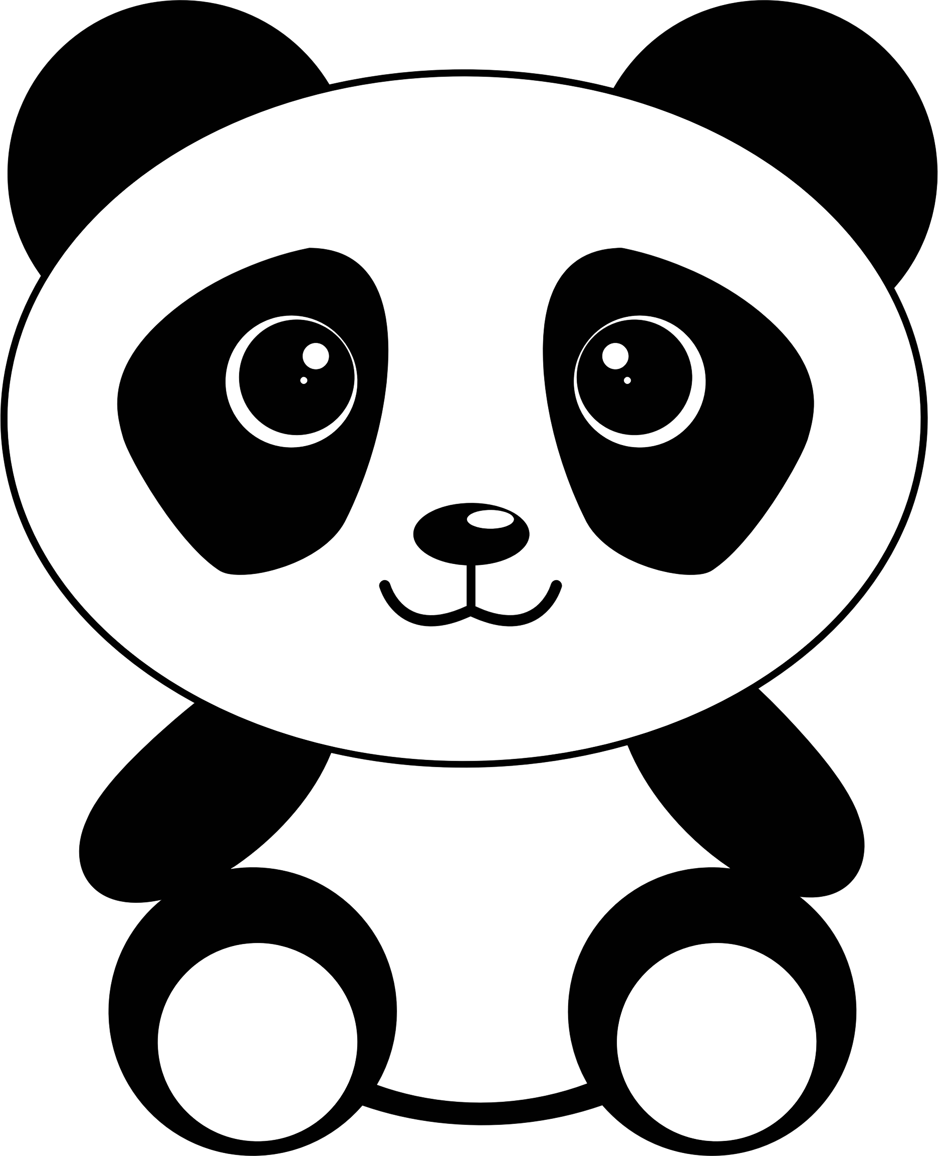 1872x2306 Asian Clipart Cute Panda