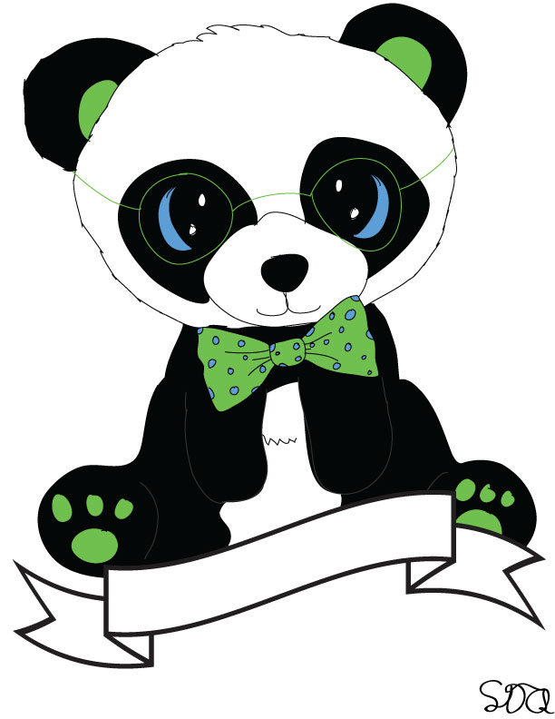 612x792 Drawn Panda Cute Baby Animal