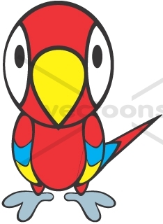 234x320 Cute Parrot For Babies