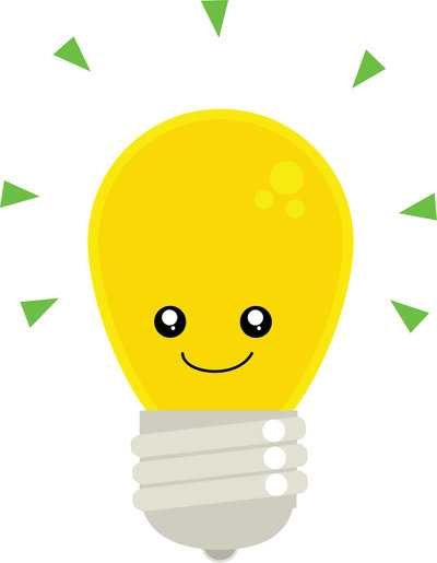 400x515 Light Bulb Clipart Cute