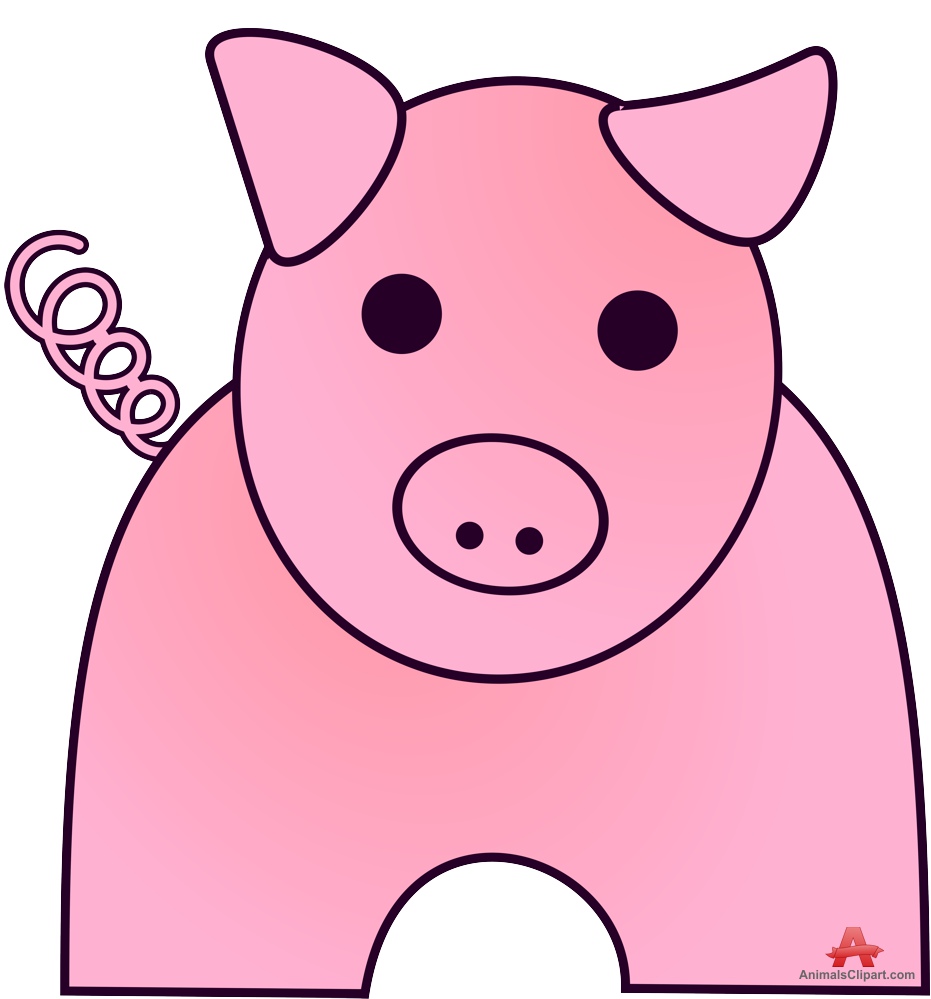 931x999 Cute Pig Simple Clipart Design Free Clipart Design Download