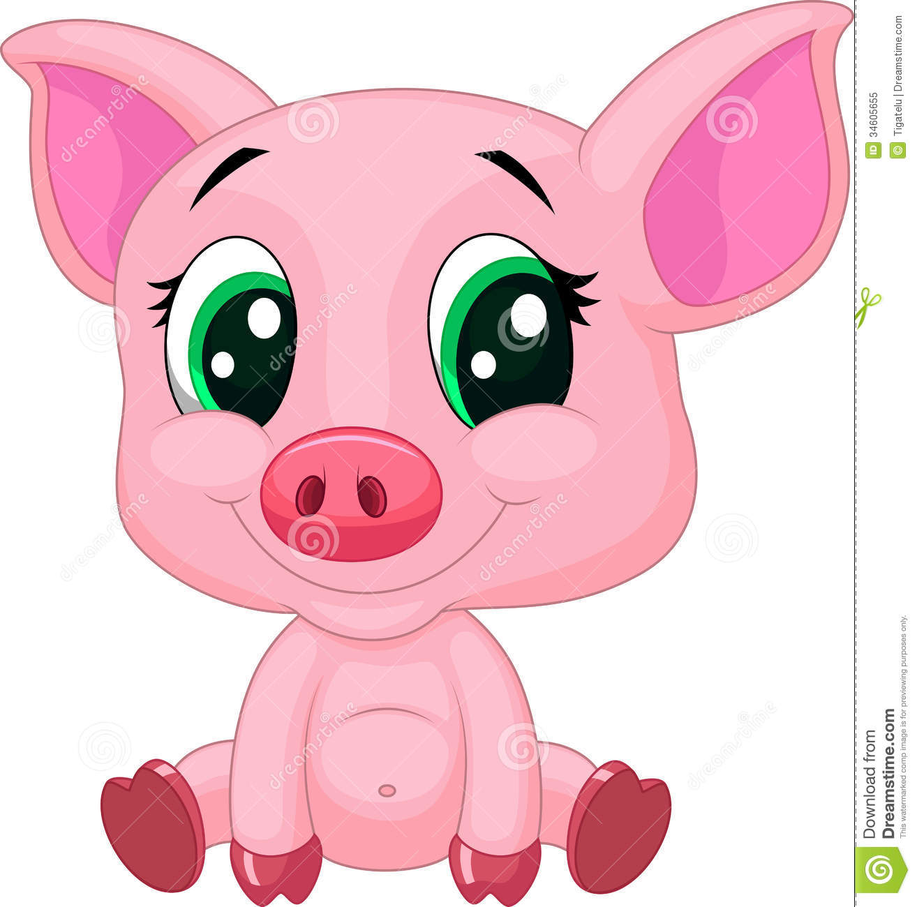 1314x1300 Cute Cartoon Pig Clipart