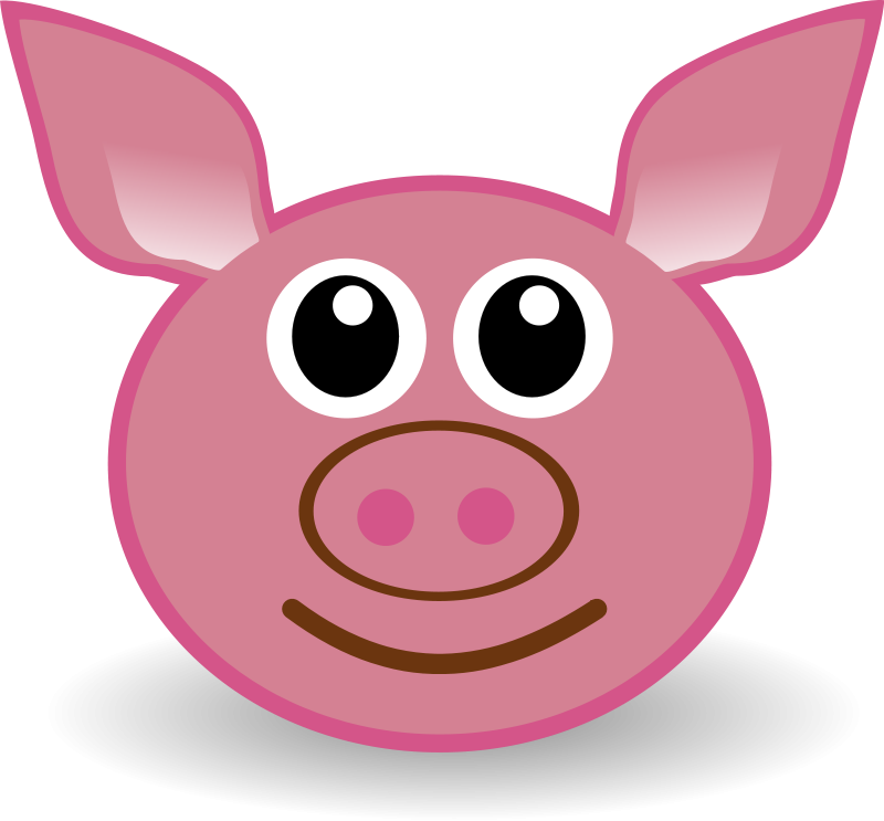 800x743 Cute Pig Face Clip Art Clipart Panda