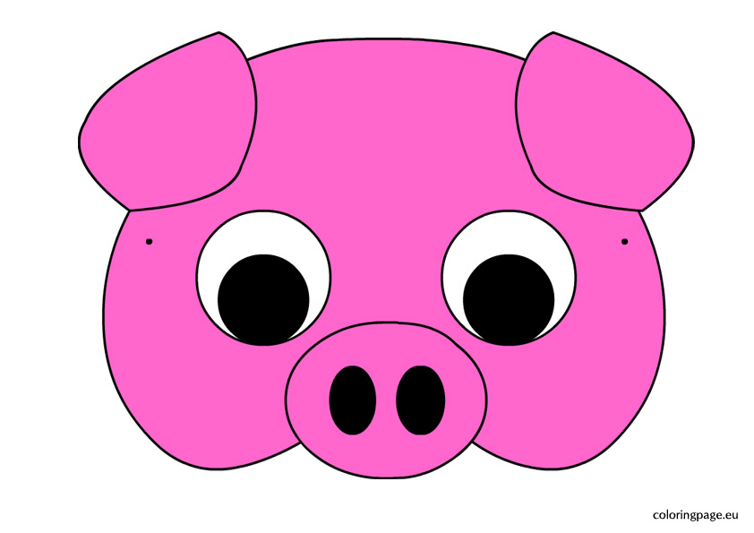 842x595 Mask Clipart Pig