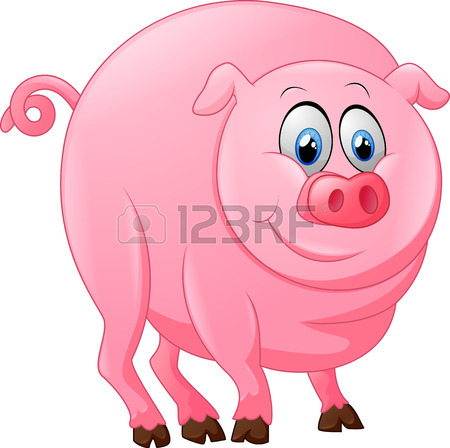 450x448 Cartoon Happy Pig Stock Photo, Picture And Royalty Free Image