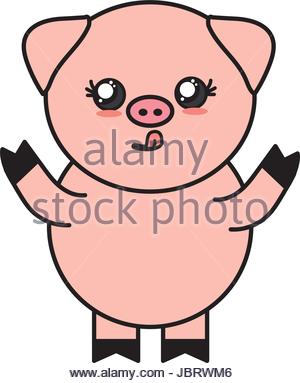 300x383 Character Of Cute Pig Cartoon Stock Vector Art Amp Illustration