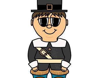 340x270 Pilgrim Clip Art Etsy