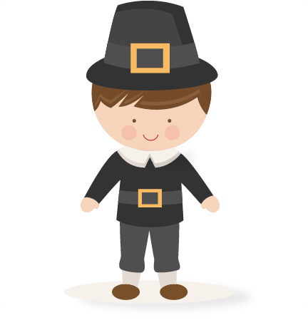 432x449 Thanksgiving Boy Pilgrim Svg Scrapbook Cut File Cute Clipart Files